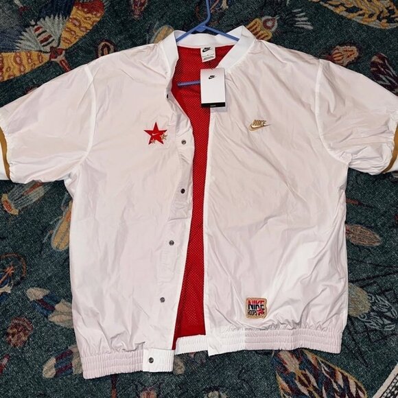 NEW $120 Nike hoops team USA warm up short sleeve jacket. Mens Large - Picture 4 of 4